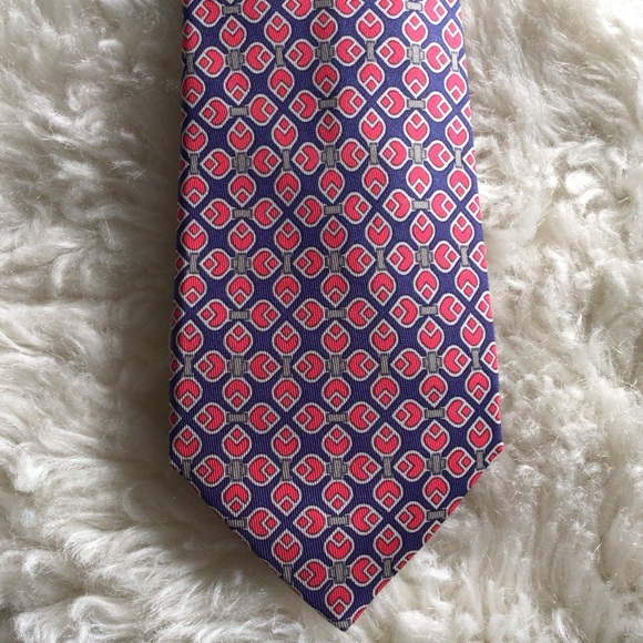 Hermes Paris 100% Silk Tie Made in France 7271 MA - Picture 4 of 16